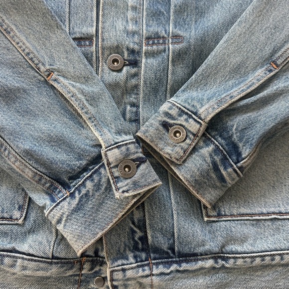 Levis Denim Jacket Mens Small Type 2 Trucker Made & Crafted Unisex - Picture 8 of 16